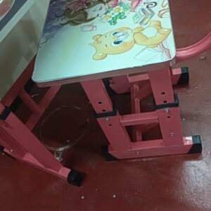 Kids Cartoon Design Girls Study Table and Chair (665) - Image 13