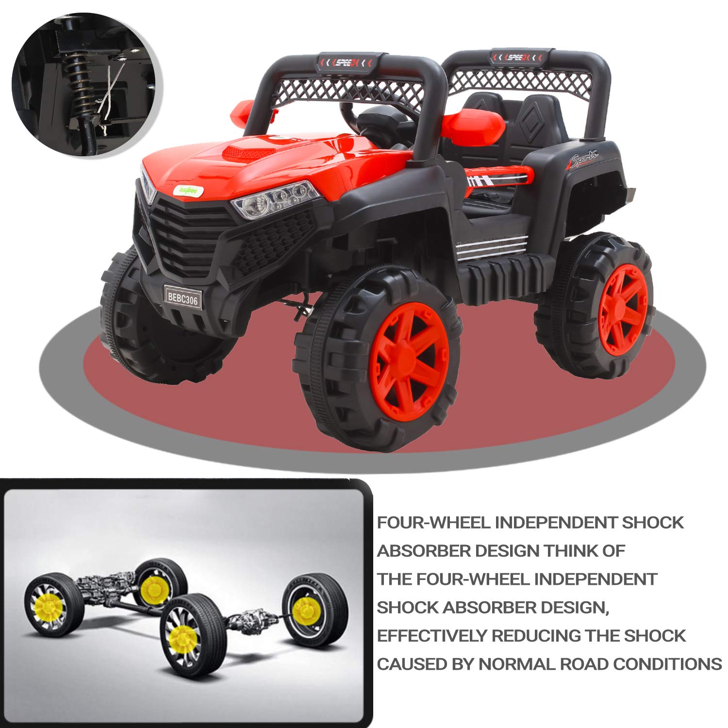 Kids Electric Ride On Jeep A6100 (MB6499) 9