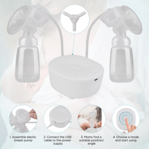 Portable Anti-Overflow Double Electric Breast Pump (MY-371) - Image 9