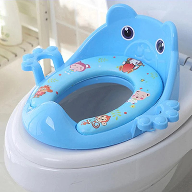 Baby Soft Padded Potty Seat with Handle and Back Support 2