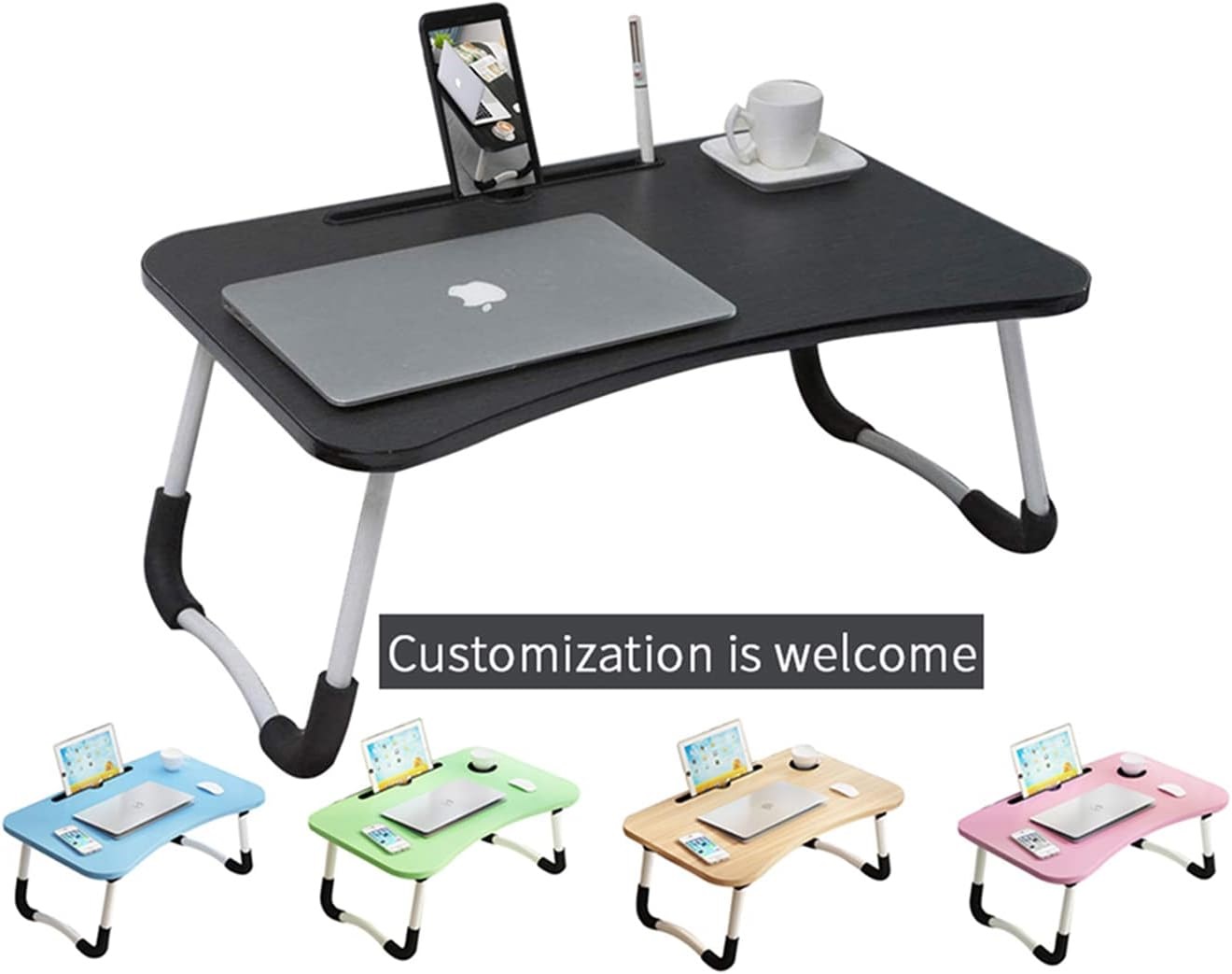 Portable Foldable Laptop Table With 4 USB Ports 13