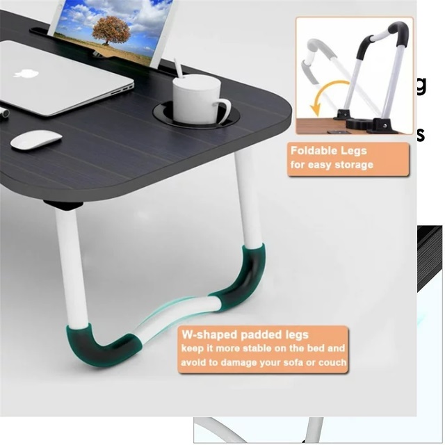 Portable Foldable Laptop Table With 4 USB Ports 3