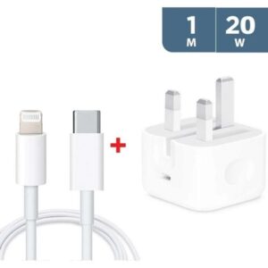 Apple iPhone 20W USB-C Power Adapter with USB-C to Lightning Cable - Image 6