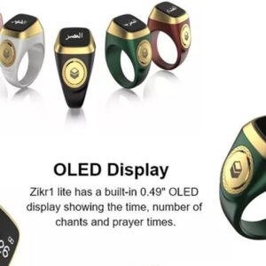 Smart Ring Zikr Counter Digital Tasbeeh Tasbih Finger Counter 5 Prayer Time Reminder - Image 10