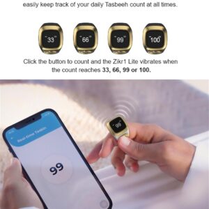 Smart Ring Zikr Counter Digital Tasbeeh Tasbih Finger Counter 5 Prayer Time Reminder - Image 9