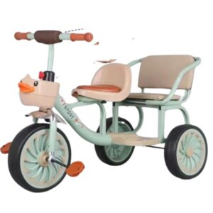 Baby Twin Double Seater 2 Seater Tricycle Bike (TS308) - Image 8