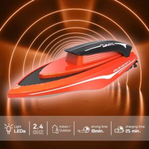 Kids TTC Generic RC Mini Speedboat with Light (0072) - Image 3