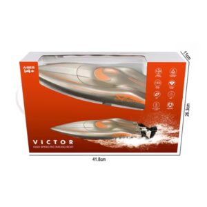 Kids Toy 2.4GHz Waterproof Model Electric Racing Speedboat RC Boat (0147) - Image 4