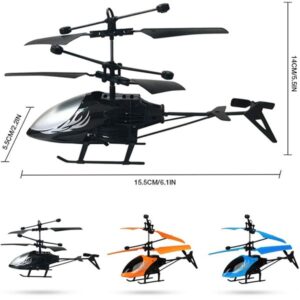 Kids Volwco Rechargeable Infrared Induction RC Helicopter With LED Light (0010) - Image 5