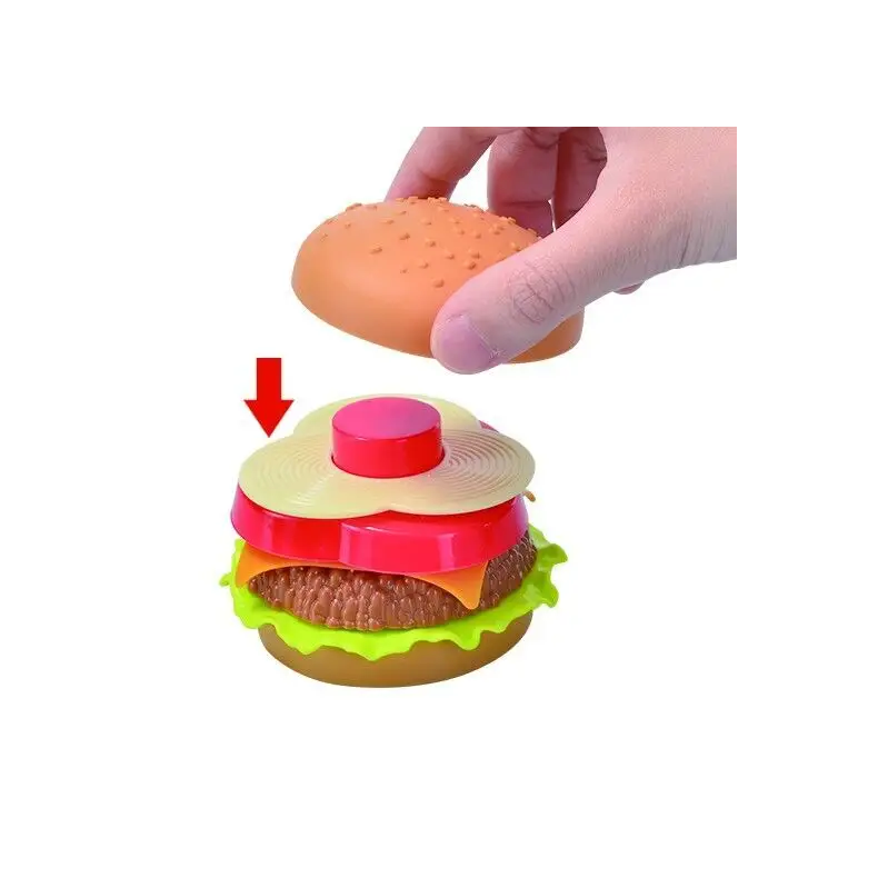 Children Pretend Role Play Simulation Ice Cream Burger Food Set on Sheet ( (0373) 3