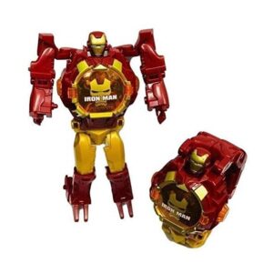 Iron Man Robot Watch Toy Deformation Wrist Watch - Image 3