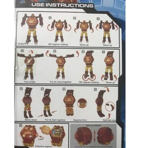 Iron Man Robot Watch Toy Deformation Wrist Watch - Image 6