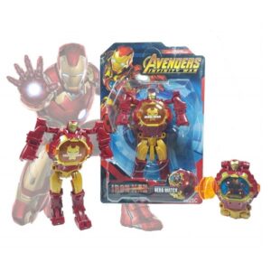Iron Man Robot Watch Toy Deformation Wrist Watch - Image 7