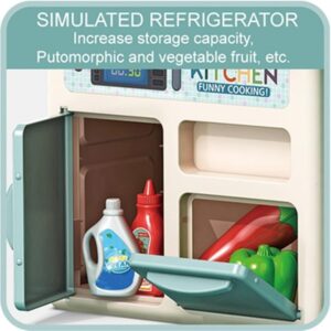 Kids Pretend Play Mini Kitchen Playset with Water Spray Light & Sound 33 Pcs (0060) - Image 4