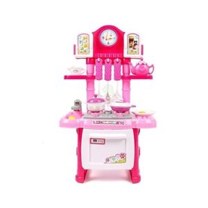 Kitchen Set Toy With 2 Role Lighting, Music and Wheel to Serve Tea Toy (61 PCS) (0232) - Image 5