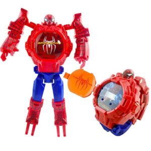 Spider Man Robot Watch Toy Deformation Wrist Watch - Image 1