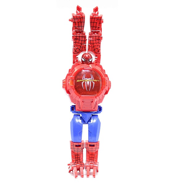 Spider Man Robot Watch Toy Deformation Wrist Watch 3