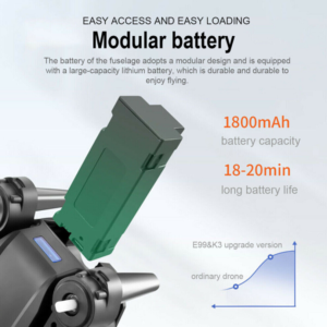 E88 Pro Drone with 4K Camera, WiFi FPV 1080P HD Dual Foldable RC Quadcopter - Image 9