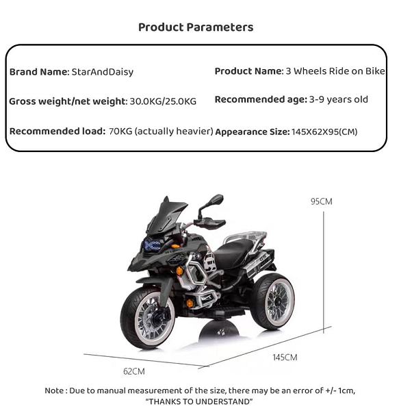 Kids Rechargeable Ride on Electric Motor Bike (MB2322) 2