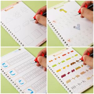 Children Learning Educational Arabic Sank Magic Practice Copybook Writing Books (Pack of 4 Books) - Image 5