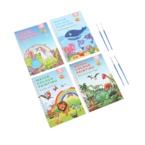 Kids Children Coloring Watercolor Painting Book Sets - Image 9