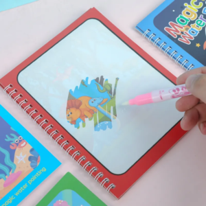 Kids Reusable Drawing Book Magic Water Coloring Book With Pen - Image 2
