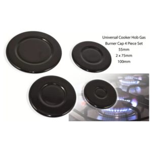 Universal Gas Cooker Hob Burner Cap (Set of 4) 55mm 75mm 100mm (Flat Or Concave) - Image 13