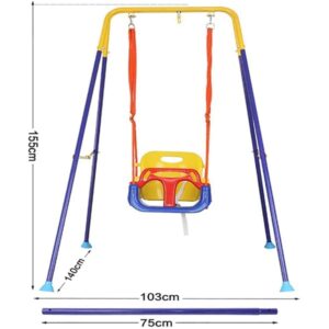 Children Horizontal Bar Swing Courtyard Hanging Basket with Stand (BS66) - Image 3