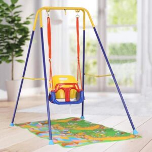 Children Horizontal Bar Swing Courtyard Hanging Basket with Stand (BS66) - Image 4