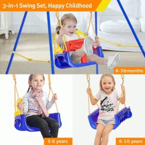 Children Horizontal Bar Swing Courtyard Hanging Basket with Stand (BS66) - Image 7