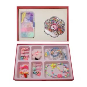 Girls Pretend Play Toy 3 in 1 Jewelry Makeup fashion Game Play Set (0166) - Image 2