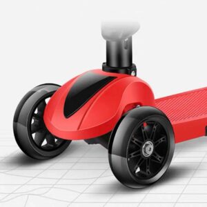 Kids 2-in-1 Folding Scooter with Seat Saddle Toddlers with Flashing Wheels (K31) - Image 9