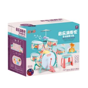 Kids Educational Electric Musical Instrument Toy Drum Multifunctional Jazz Drum Set (0337) - Image 5