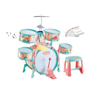 Kids Educational Electric Musical Instrument Toy Drum Multifunctional Jazz Drum Set (0337) - Image 9
