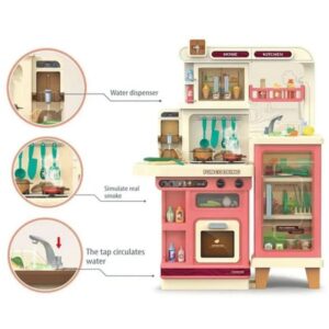 Kids Large Western Kitchen Set Simulation Spray Kitchenware Set 103cm (0504) - Image 9