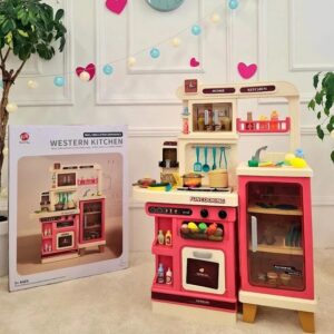 Kids Large Western Kitchen Set Simulation Spray Kitchenware Set 103cm (0504) - Image 10