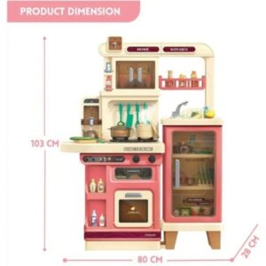 Kids Large Western Kitchen Set Simulation Spray Kitchenware Set 103cm (0504) - Image 12