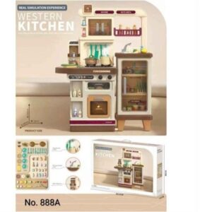 Kids Large Western Kitchen Set Simulation Spray Kitchenware Set 103cm (0504) - Image 13