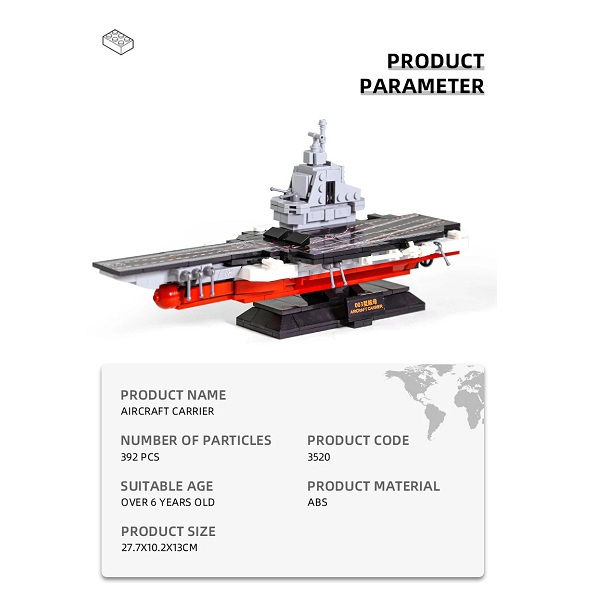 Kids Warship Puzzle Exercise N Play Aircraft Carriers Military Toy (0593) 4