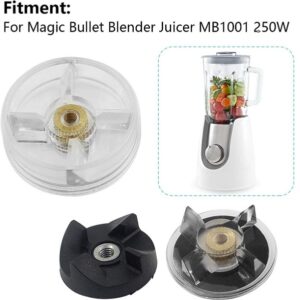 Magic Bullet Blender 1 Motor Base Gear Classic 1 Upgraded & 1 Rubber Blade Gear - Image 3