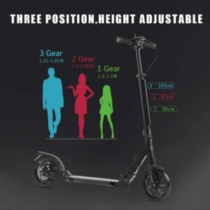 NIDX Teenage Adult Premium Manual Adjustable Handlebar Height Foldable Scooter - Image 2