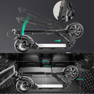 NIDX Teenage Adult Premium Manual Adjustable Handlebar Height Foldable Scooter - Image 7