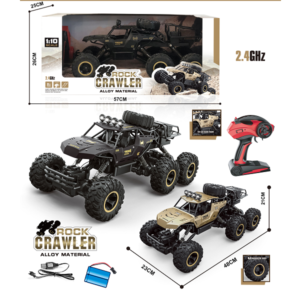 1/10 Scale 6WD Diecast Electric Climbing High-Speed Drive Drift Alloy Remote Control Car Off Road RC Rock Crawler Vehicle Car (0567) - Image 1