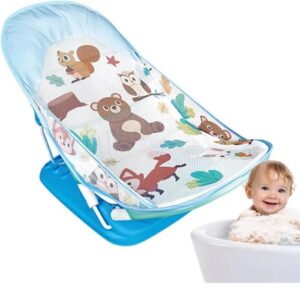 Baby Bathing Chair with Pillow Folding Infant Bathtub Shower Chair Safety Bather Seat (68168)