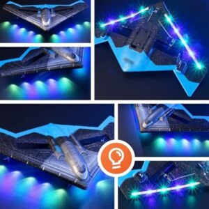 Boys Kids Toys for G4 RC Plane 2.4G Remote Control Aircraft Gravity Sensing Helicopter Jet Glider with Light EPP Foam Airplane (0470) - Image 10