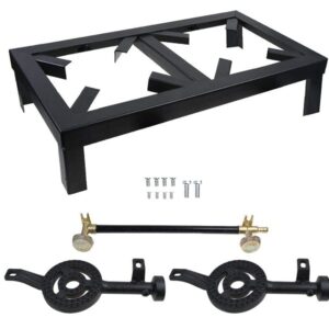 Gas Cooker Portable Angle Iron Double Burner Stove - Image 10