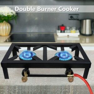 Gas Cooker Portable Angle Iron Double Burner Stove - Image 9