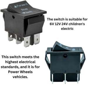 Kids Ride on Electric Jeep Car Bike Forward Stop Back 6 Pin Switch (SP08) - Image 3