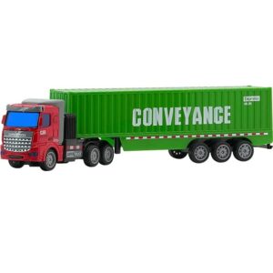 Kids Toy Four-Way Remote Control Car Tractor Container Truck Electric Transporter (0486) - Image 2