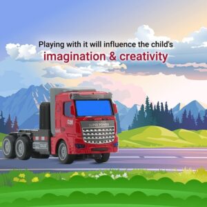 Kids Toy Four-Way Remote Control Car Tractor Container Truck Electric Transporter (0486) - Image 5